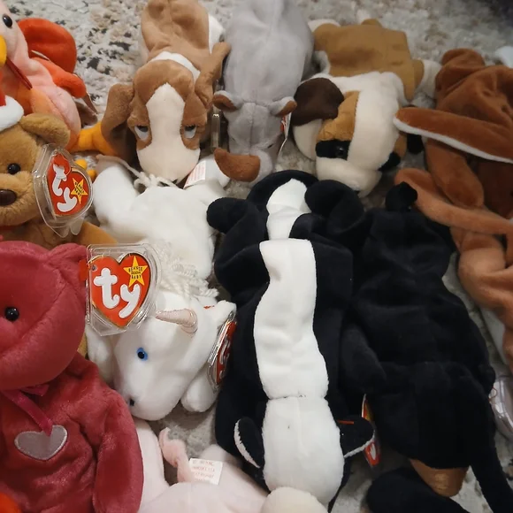 Lot Of 30 Ty Beanie Babies All New With Tags